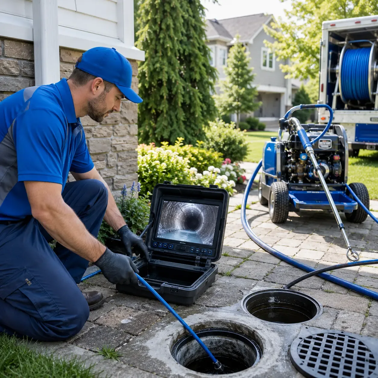 Outdoor drain cleaning professionals serving Lewis Center, OH